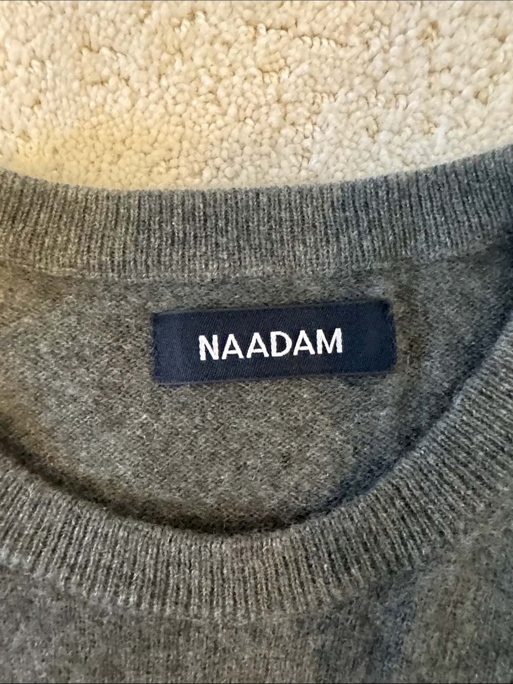 Naadam Olive green Crewneck Cashmere Sweater - Women medium - Picture 4 of 8
